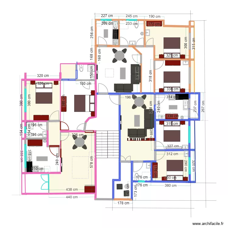 inss940426. Plan de 9  et 83 m²