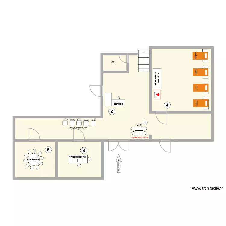 FUNOC MONCEAU. Plan de 