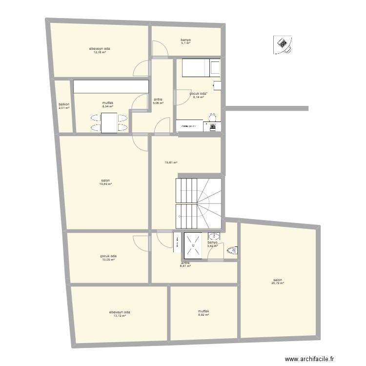 celaliye perso çarsi model 2. Plan de 0 pièce et 0 m2