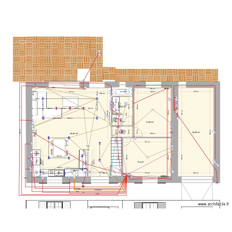 cestas plan 2023 ELEC. Plan de 6 pièces et 93 m2