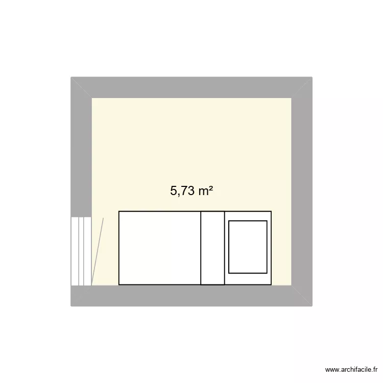 Val chambre. Plan de 1 et 6 m² Val chambre. Plan de 1 et 6 m²