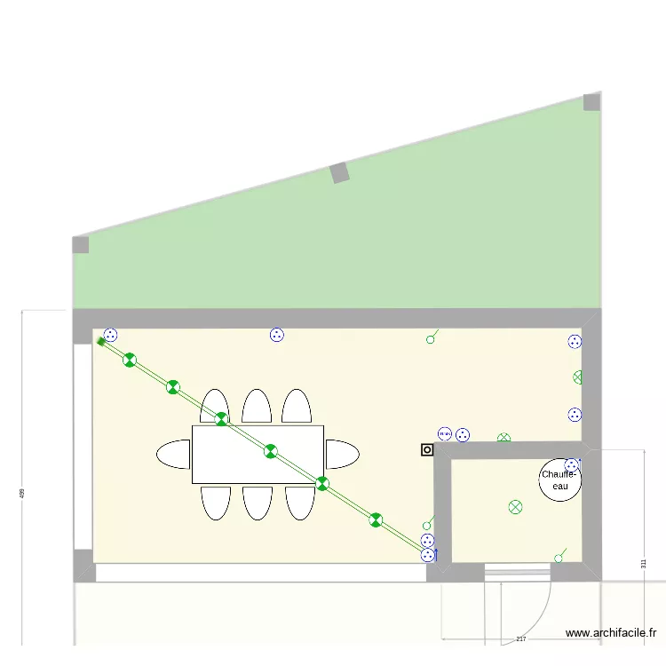 Poolhouse elec. Plan de 