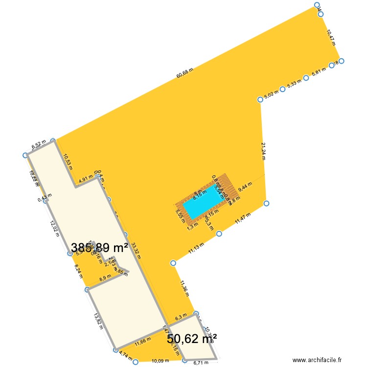LEROY ESTAIRES. Plan de 2 pièces et 437 m2