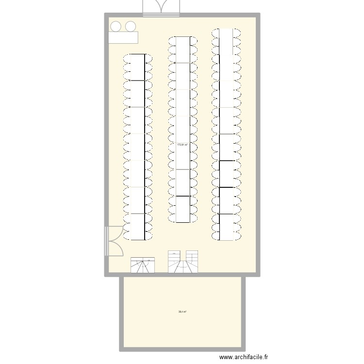 Plan de Dompierre A. Plan de 2 pièces et 211 m2