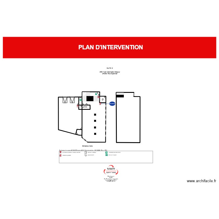 Inter elys . Plan de 8 pièces et 388 m2