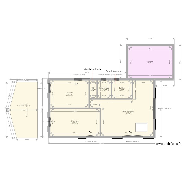 ML24002384. Plan de 7 pièces et 78 m2