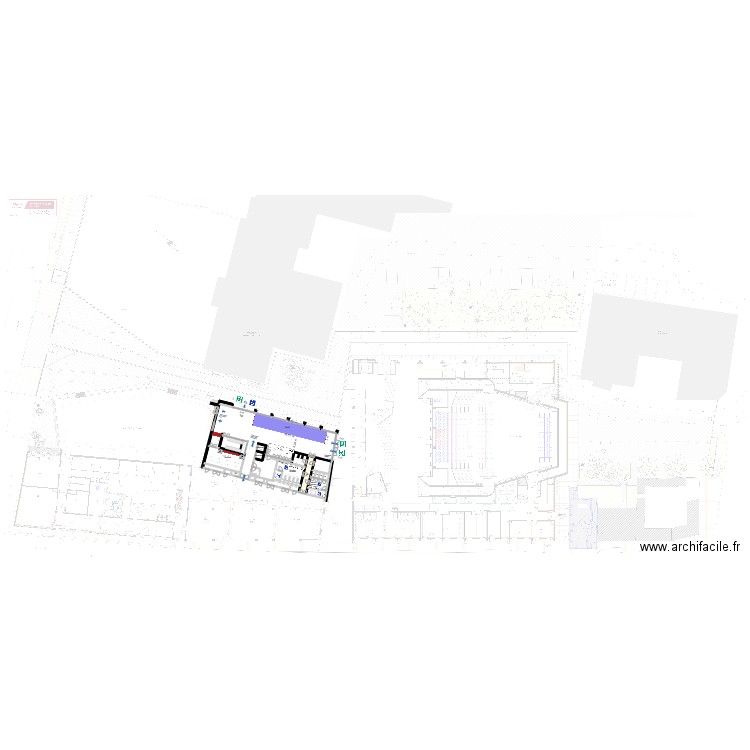 Hall Département Magie Sept 2025 Surface. Plan de 2 pièces et 17 m2
