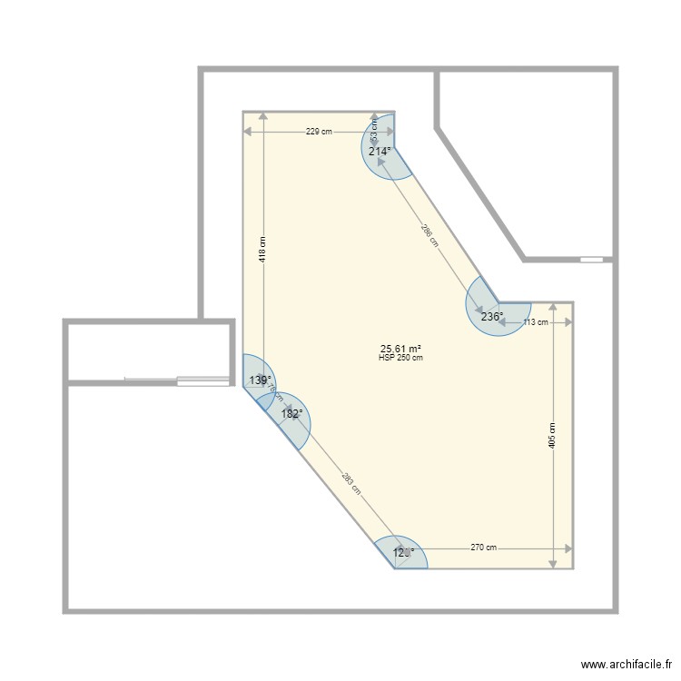 salon anais plafond 2. Plan de 0 pièce et 0 m2