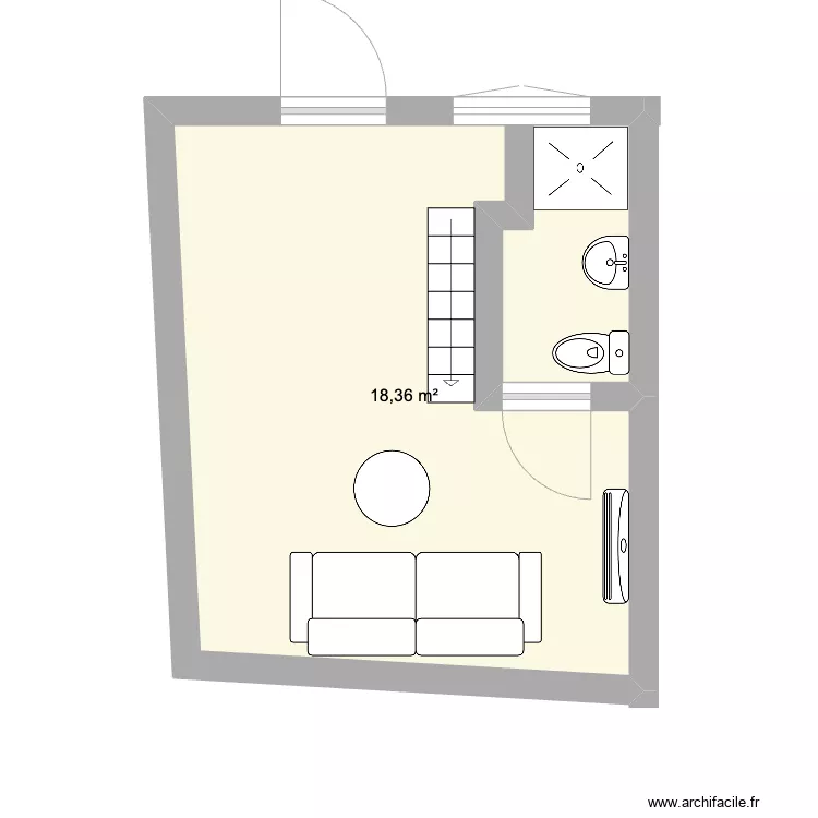 Petite maison. Plan de 