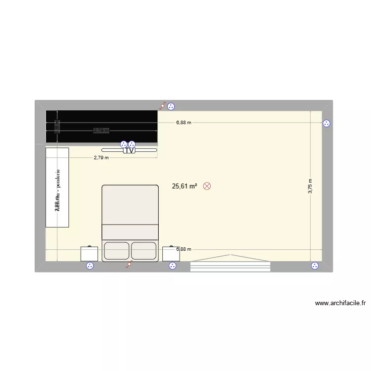 etage. Plan de 1 et 26 m² etage. Plan de 1 et 26 m²