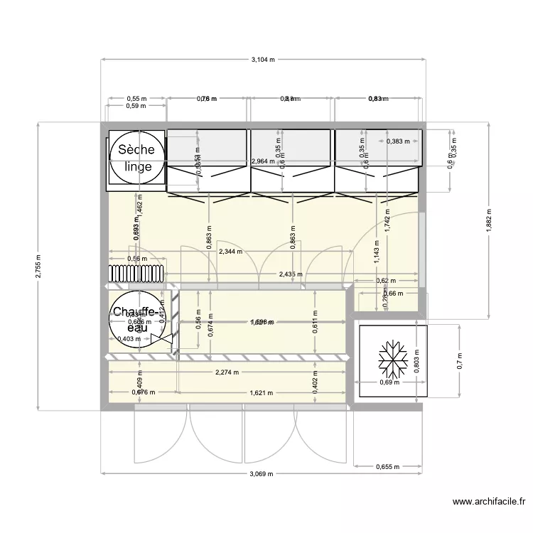 Cellier 2 Arzon. Plan de 