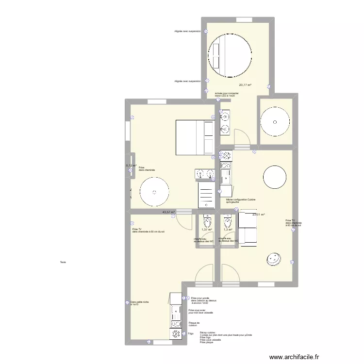 etage1 - projet2-elec. Plan de 
