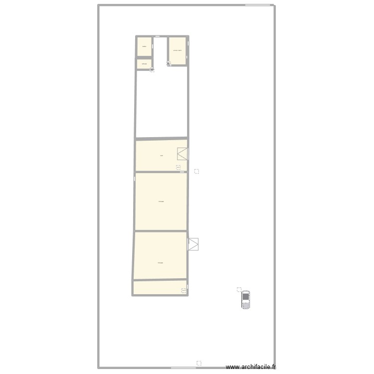 plan locaux. Plan de 6 pièces et 351 m2