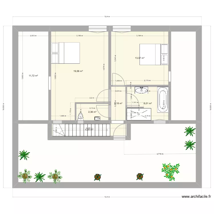 etage 23 ter. Plan de 