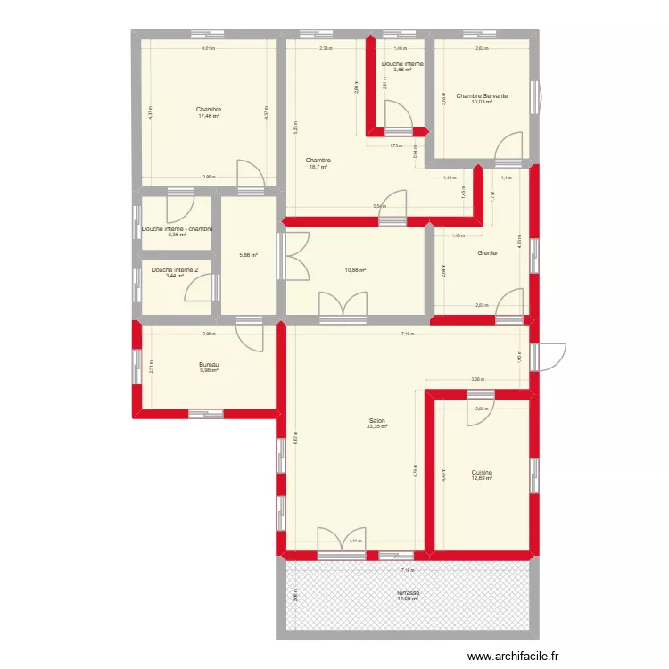 To do 2. Plan de 13  et 154 m²