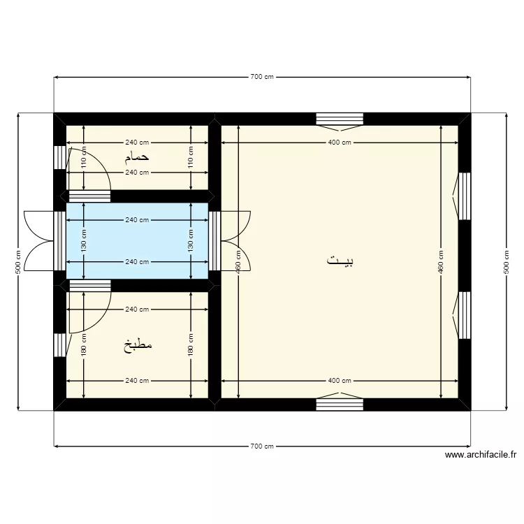 Plan 7mx5m Akh vilah 38 77 94 55. Plan de 