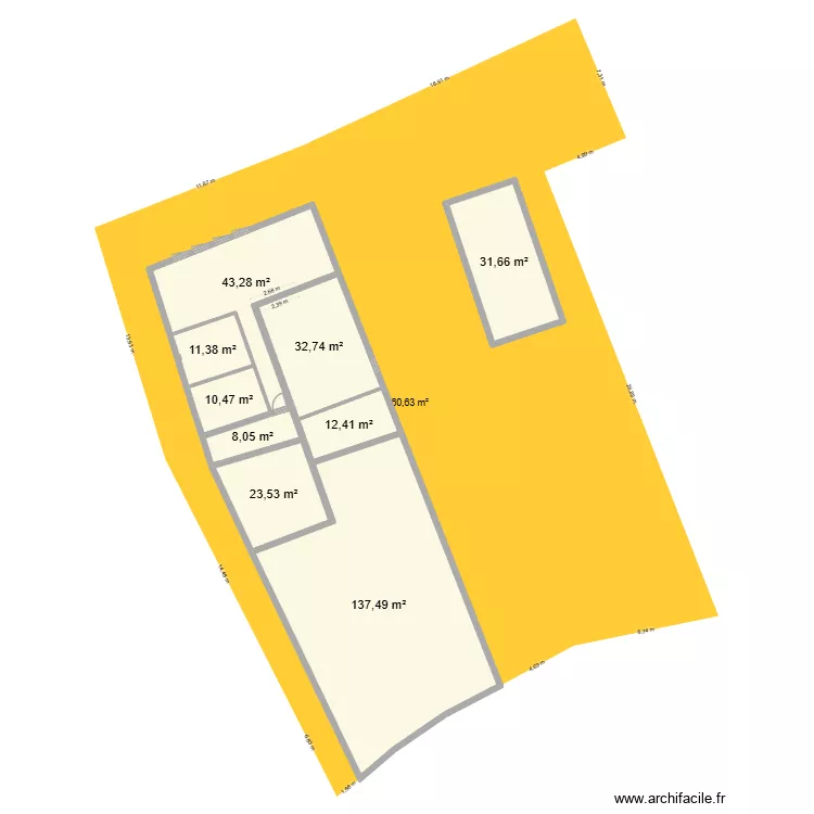 maison saint jean la jargne. Plan de 9  et 311 m²