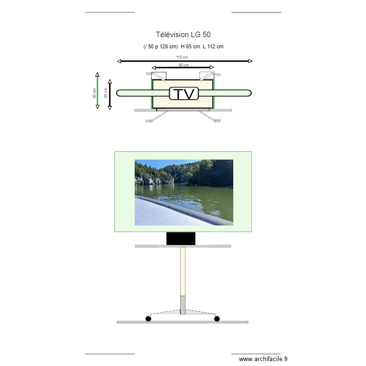 I- 01 Télévision 3. Plan de 0 pièce et 0 m2