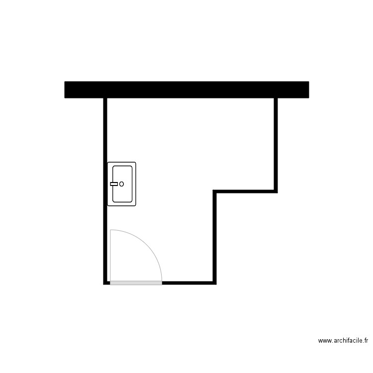 Michel_Marius. Plan de 1 pièce et 6 m2
