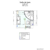 Salle de bain 1-3 douche angle