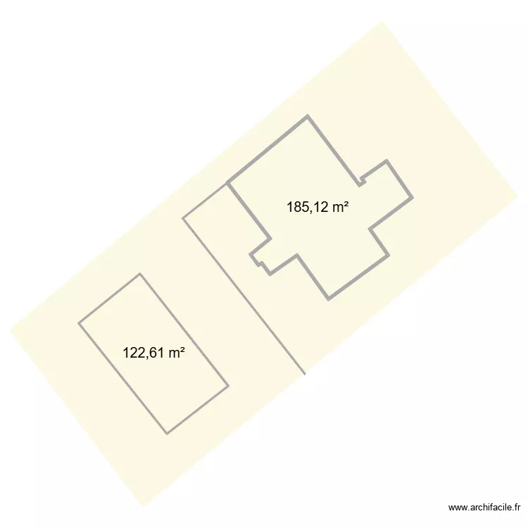 maison vignes. Plan de 