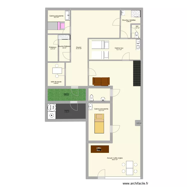 Plan institut 2. Plan de 