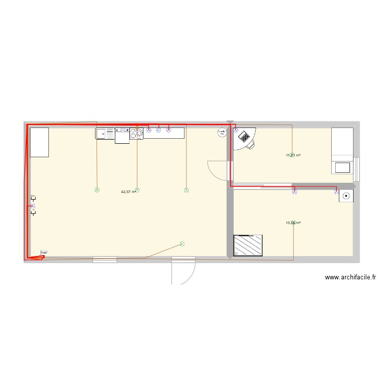 Plans de maison apartement 2. Plan de 0 pièce et 0 m2