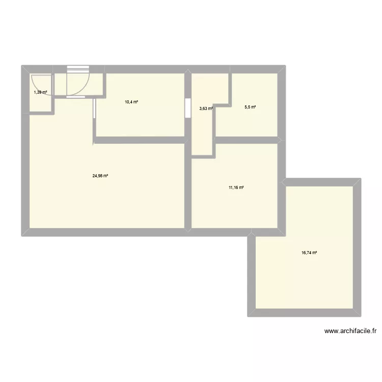 PARENT OUSTALOUNET. Plan de 7 et 74 m² PARENT OUSTALOUNET. Plan de 7 et 74 m²