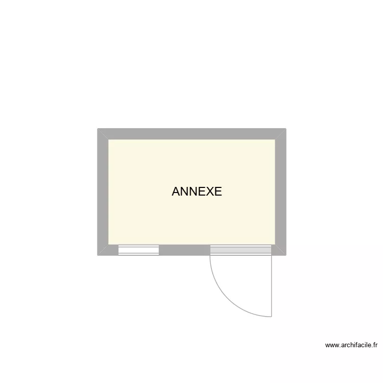 B2P ANNEXE 1 ER AQUITAINE. Plan de 1  et 2 m²