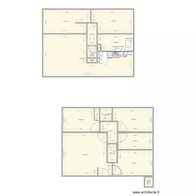 Appartement Le Muy. Plan de 16  et 144 m²