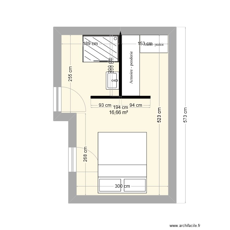 chambre parentale. Plan de 0 pièce et 0 m2