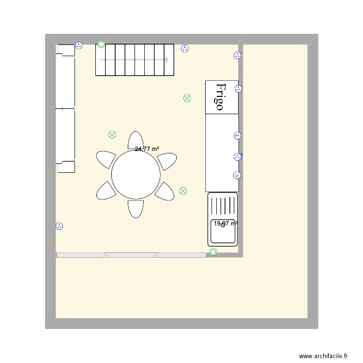 loft duplex. Plan de 0 pièce et 0 m2