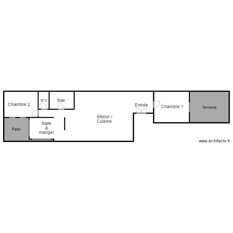 cycy. Plan de 7 pièces et 640 m2