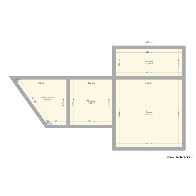 ML24011941 LACHAMBRE. Plan de 4 pièces et 68 m2