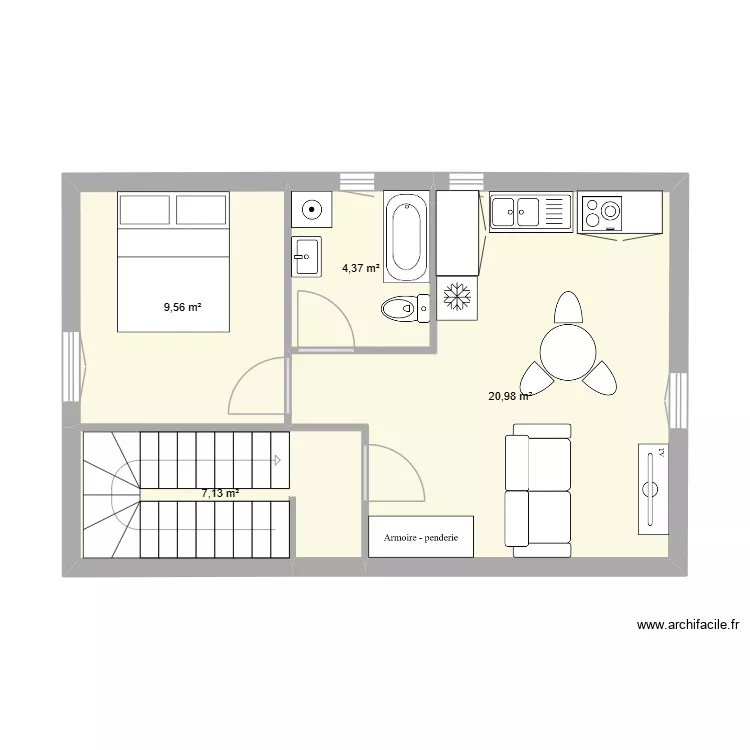 NOUVEAU 2 EME URTIN. Plan de 4 et 42 m² NOUVEAU 2 EME URTIN. Plan de 4 et 42 m²