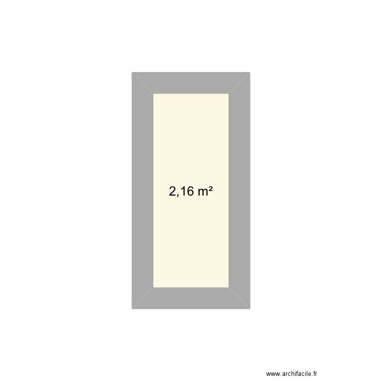 Test plan. Plan de 1 pièce et 2 m2