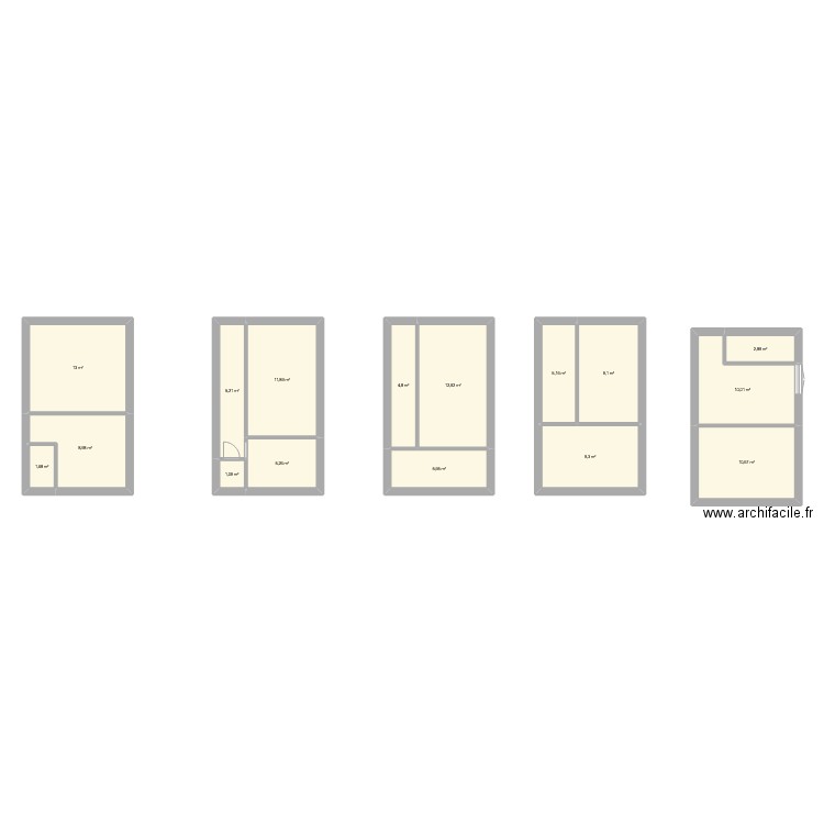 idée maison. Plan de 16 pièces et 118 m2