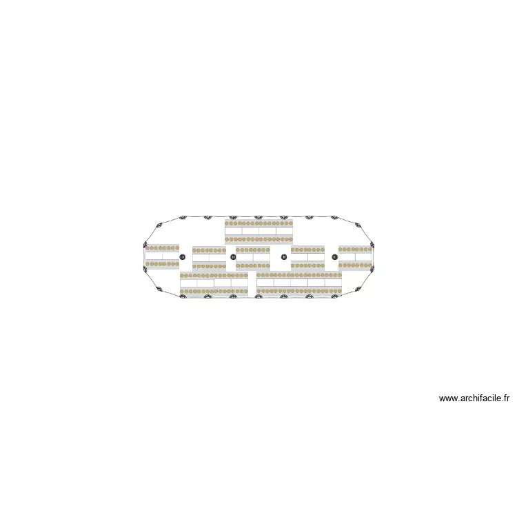 De Roualle Alice 250m&sup2;. Plan de 