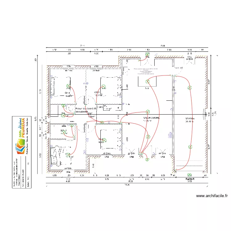 DEFREITAS PEUREUX. Plan de 