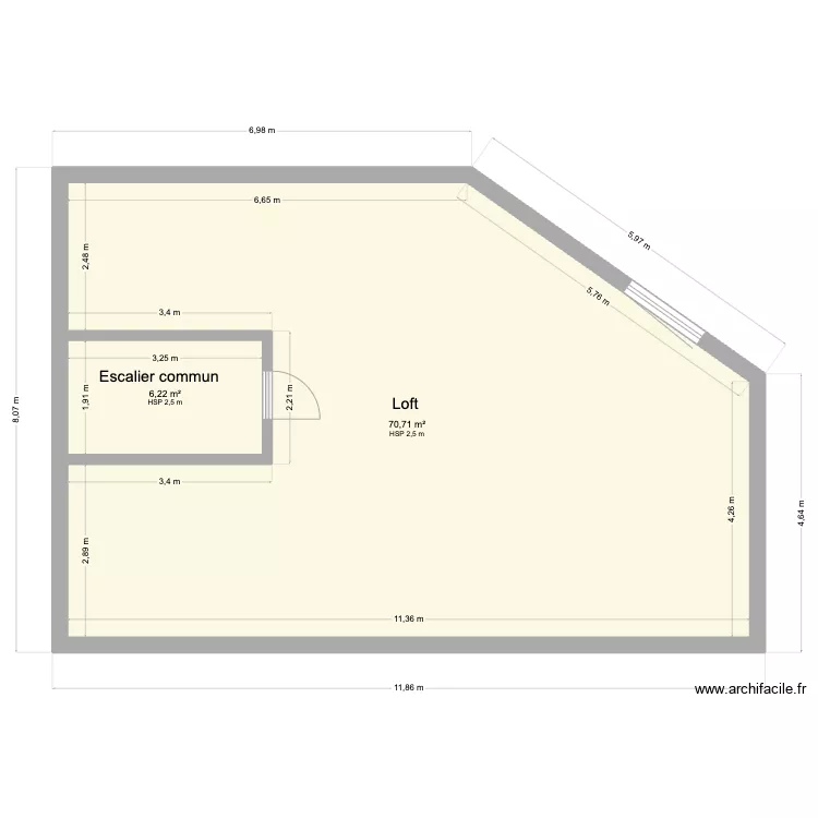 L&eacute;tandu&egrave;re. Plan de 