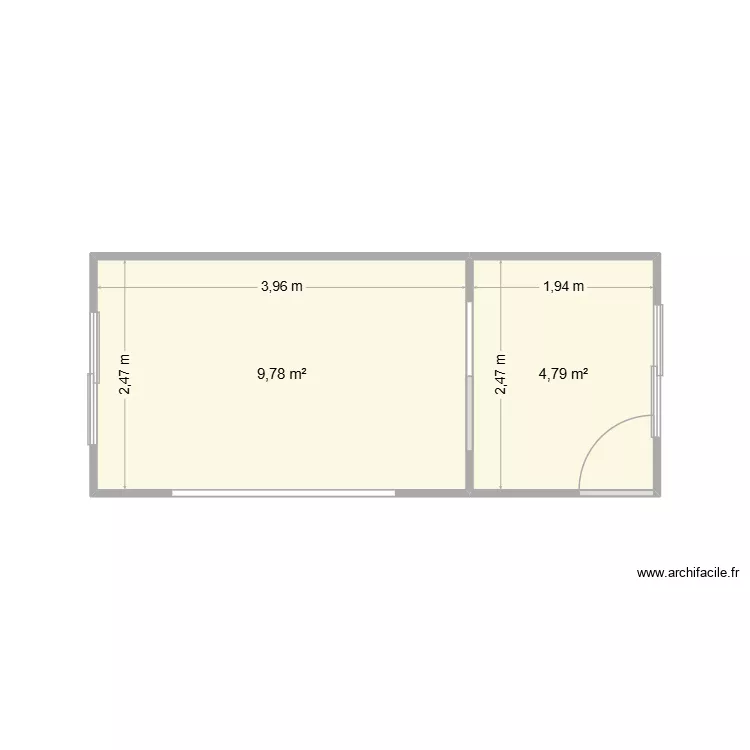 IMP 1. Plan de 2  et 15 m²