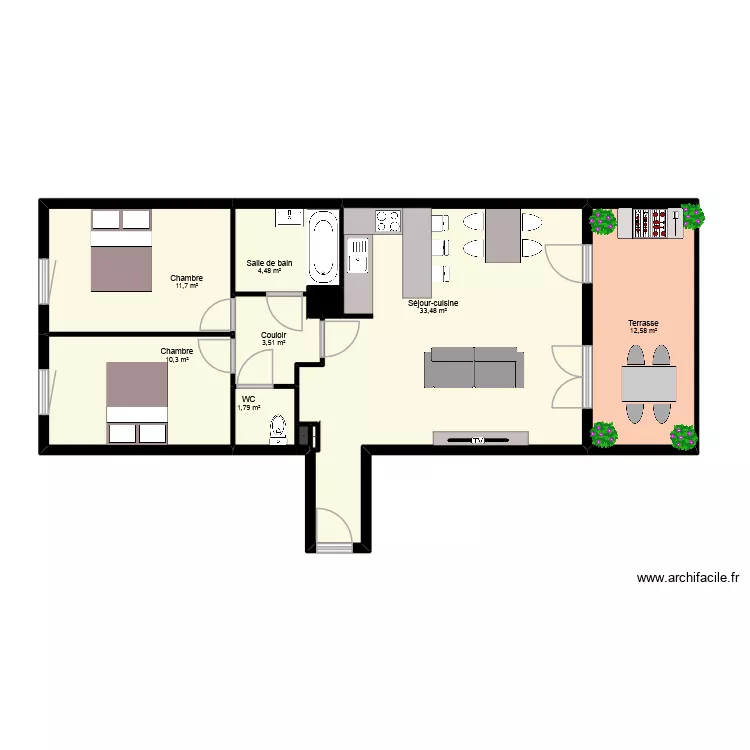 SUSINI. Plan de 10 et 78 m² SUSINI. Plan de 10 et 78 m²