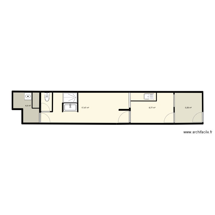 chambre. Plan de 0 pièce et 0 m2