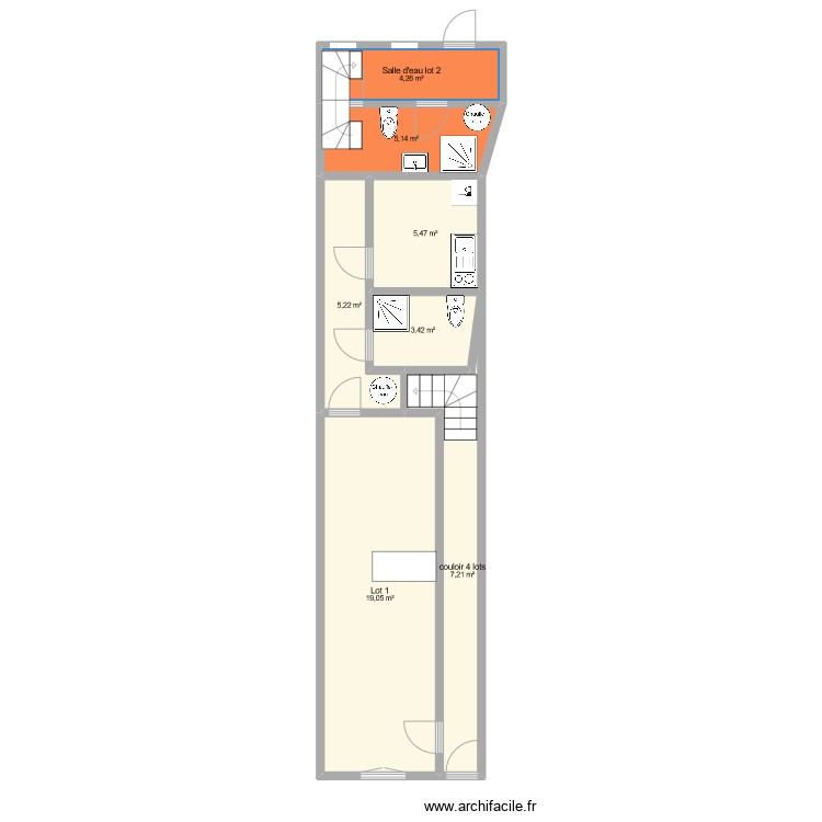 RDC villeneuve initial. Plan de 0 pièce et 0 m2