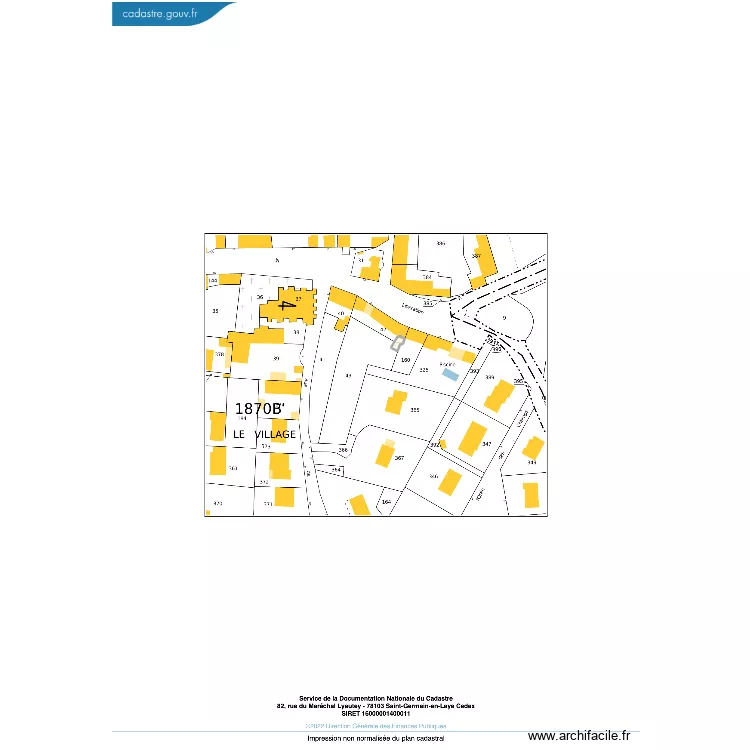 Plan extension. Plan de 1  et 26 m²