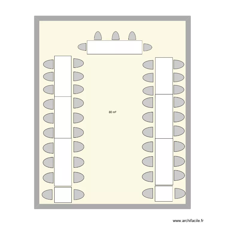 plan table mariage. Plan de 1  et 80 m²