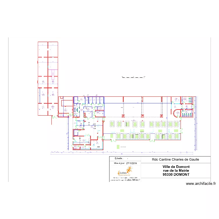 CANTINE DOMONT. Plan de 