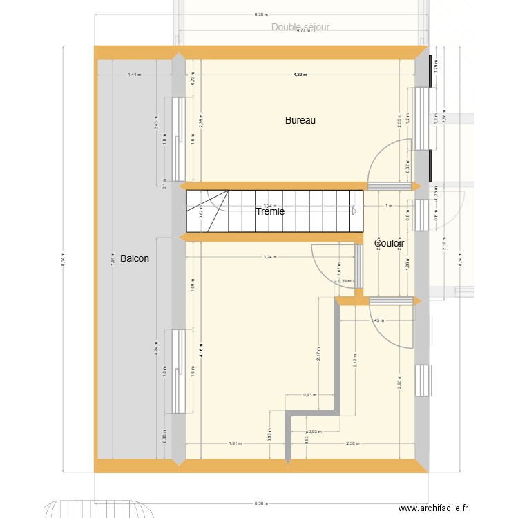plan final parquet avec  modif étage24-11-25. Plan de 20 pièces et 175 m2