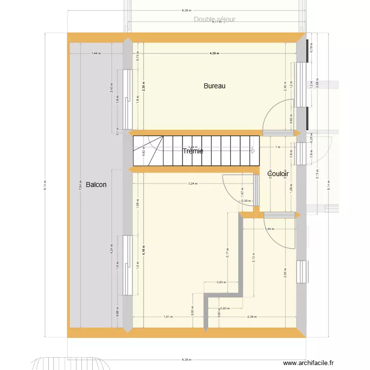 plan final parquet avec  modif &eacute;tage24-11-25. Plan de 20  et 175 m²