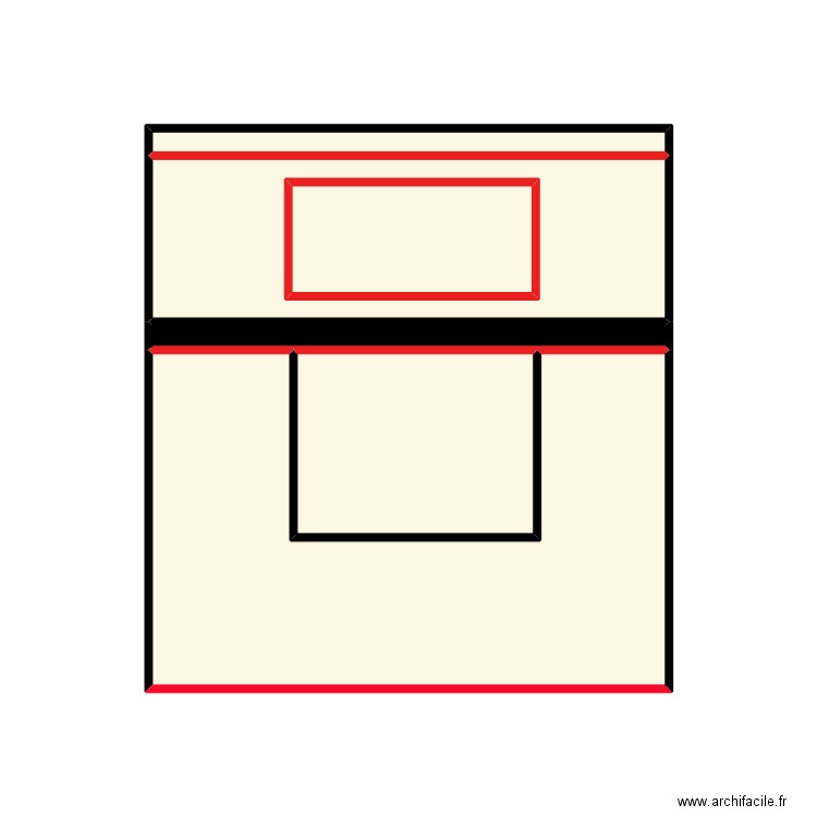 face av1. Plan de 6 pièces et 18 m2